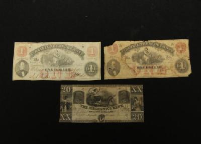 1862 Virginia 10 Dollar Treasury Note Date Oct. 15, 1862
