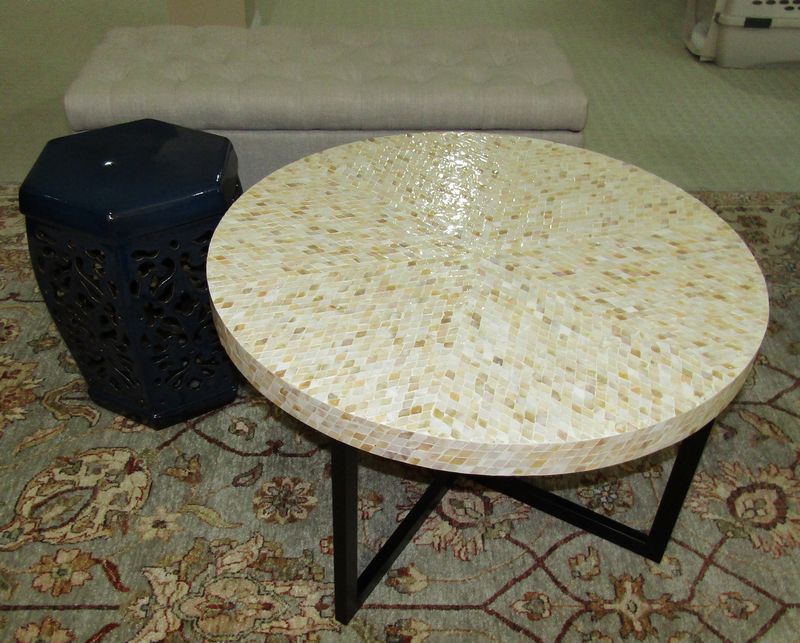 Absolute Auction Realty - Mother Of Pearl Coffee Table Pier One Absolute Auction Realty - Mother Of Pearl Coffee Table Pier One