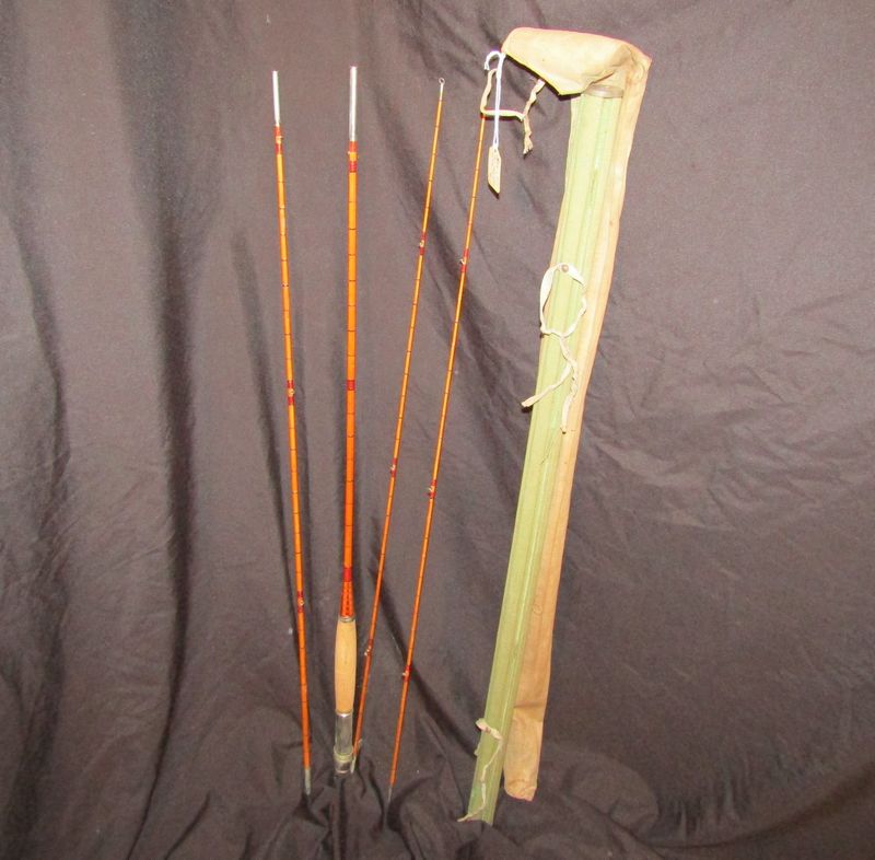 At Auction: Group of 5 Vintage Fishing Rods with Cases