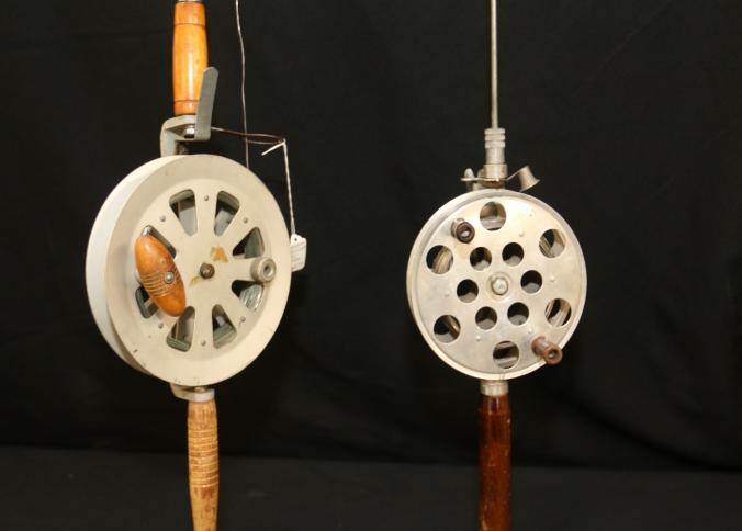 Sold at Auction: VINTAGE AND ANTIQUE FLY FISHING REEL AND FLY LURE
