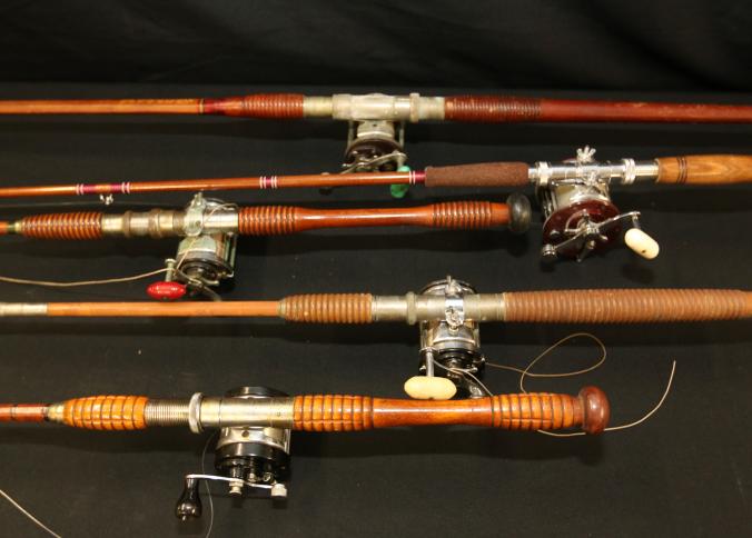 Lot of three fishing reels including a Penn Senator 2/0 in good condition  (with line); a J.C. Higg