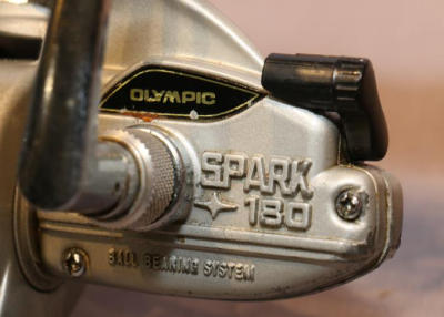 VINTAGE OLYMPIC SPARK NO.3180 SPINNING REEL Spark 180 Ball Bearing