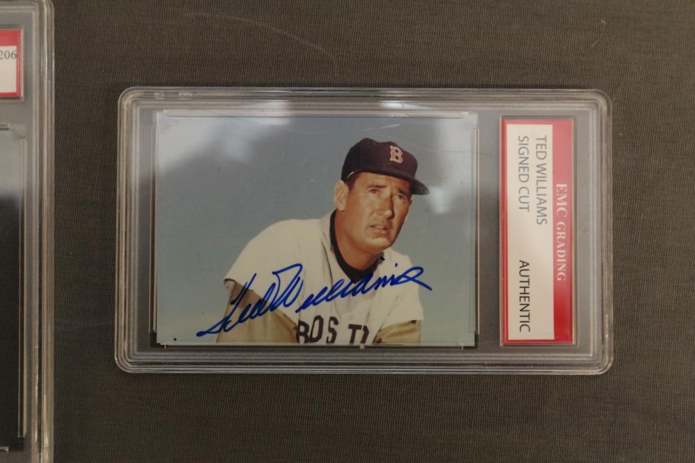 Sold at Auction: Ted Williams signature cut