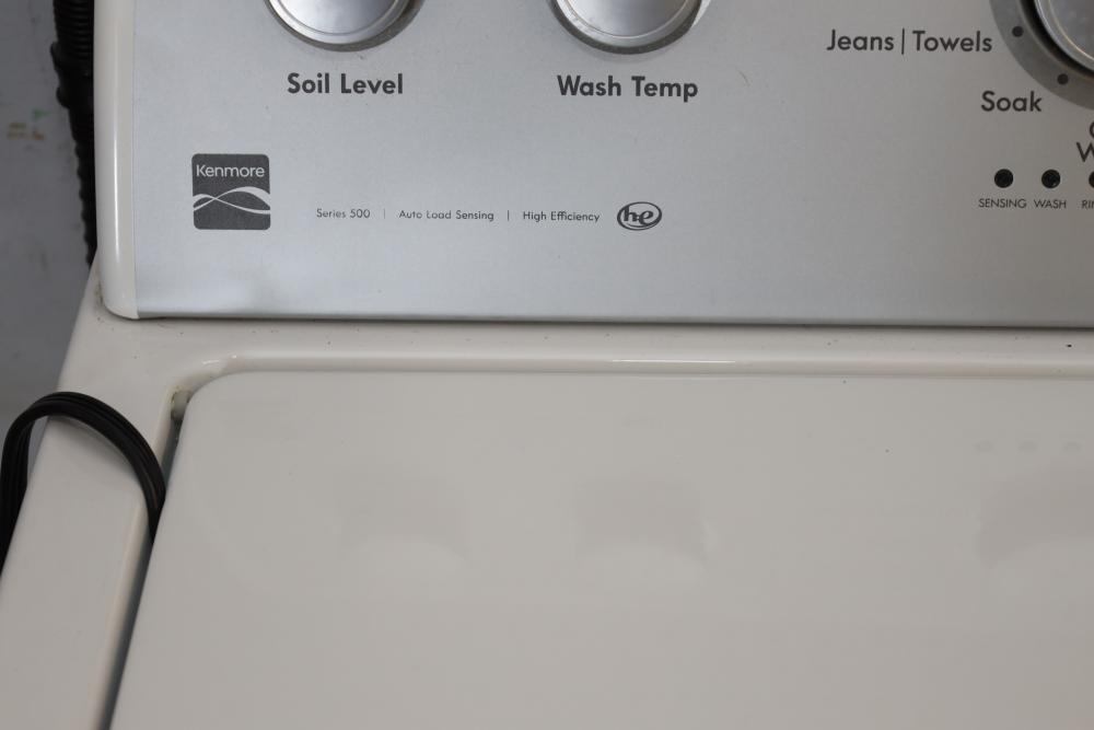 kenmore series 500 auto load sensing high efficiency washer